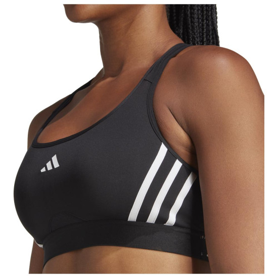 Adidas Γυναικείο μπουστάκι Powerimpact Medium-Support 3-Stripes Bra